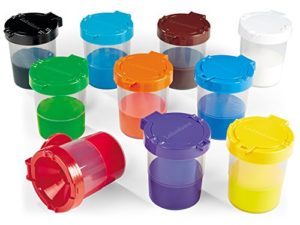No Spill Paint Cups - 10 Color Set