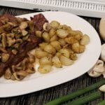 Steak and Mushrooms with Potatoes