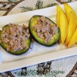 Avocado Stuffed with Turkey and Mango