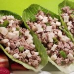Turkey Lettuce Cups with Strawberries