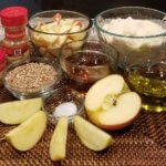 Ingredients for apple crisp