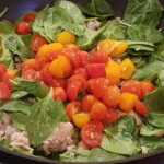 Ground turkey spinach and tomatoes
