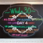 Whole 30 Day 4 sign