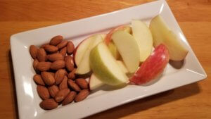 Apple Slices and Almonds